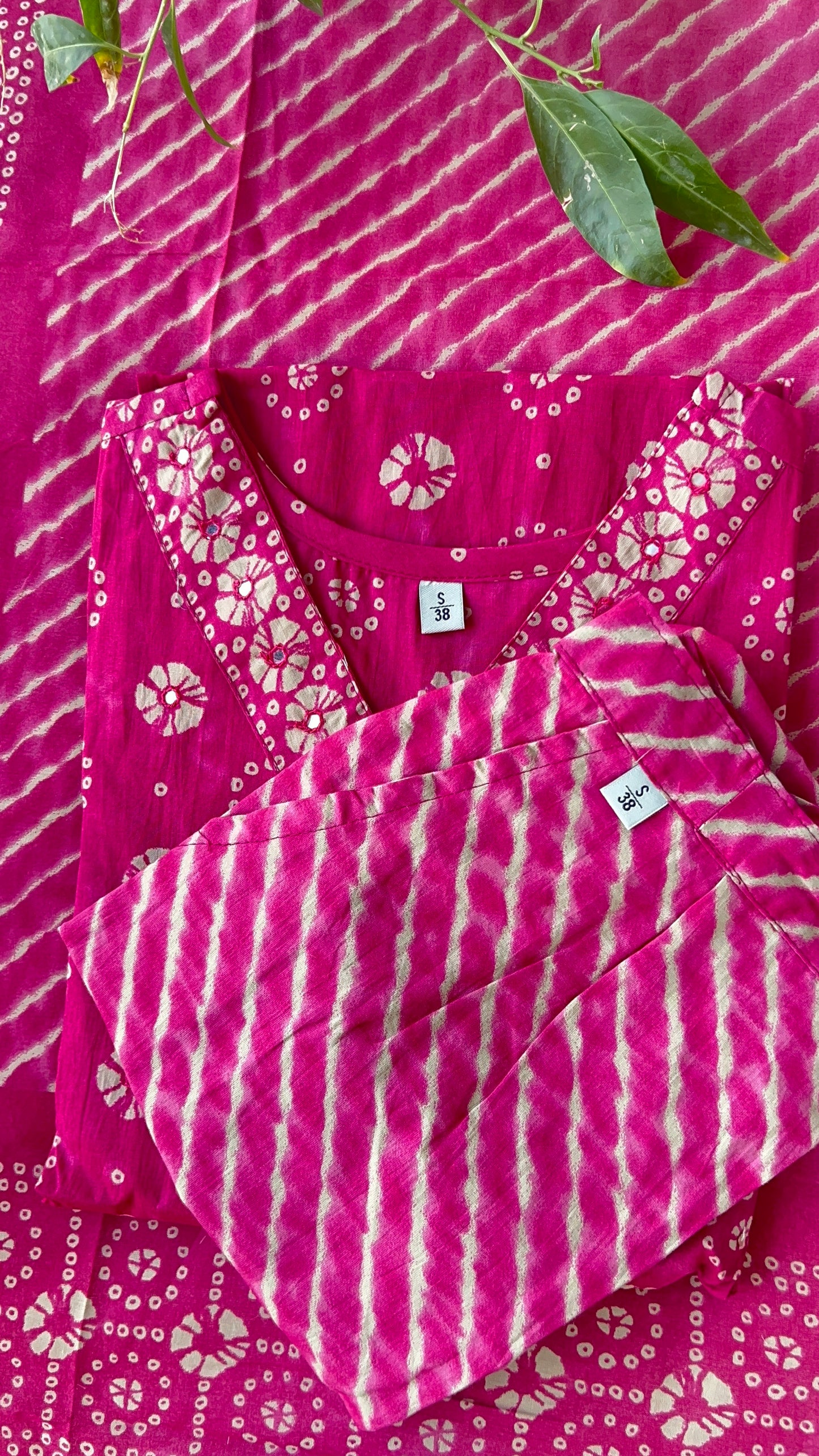 Pure Premium Pink Cotton Kurta Set with Dupatta (38 to 52)
