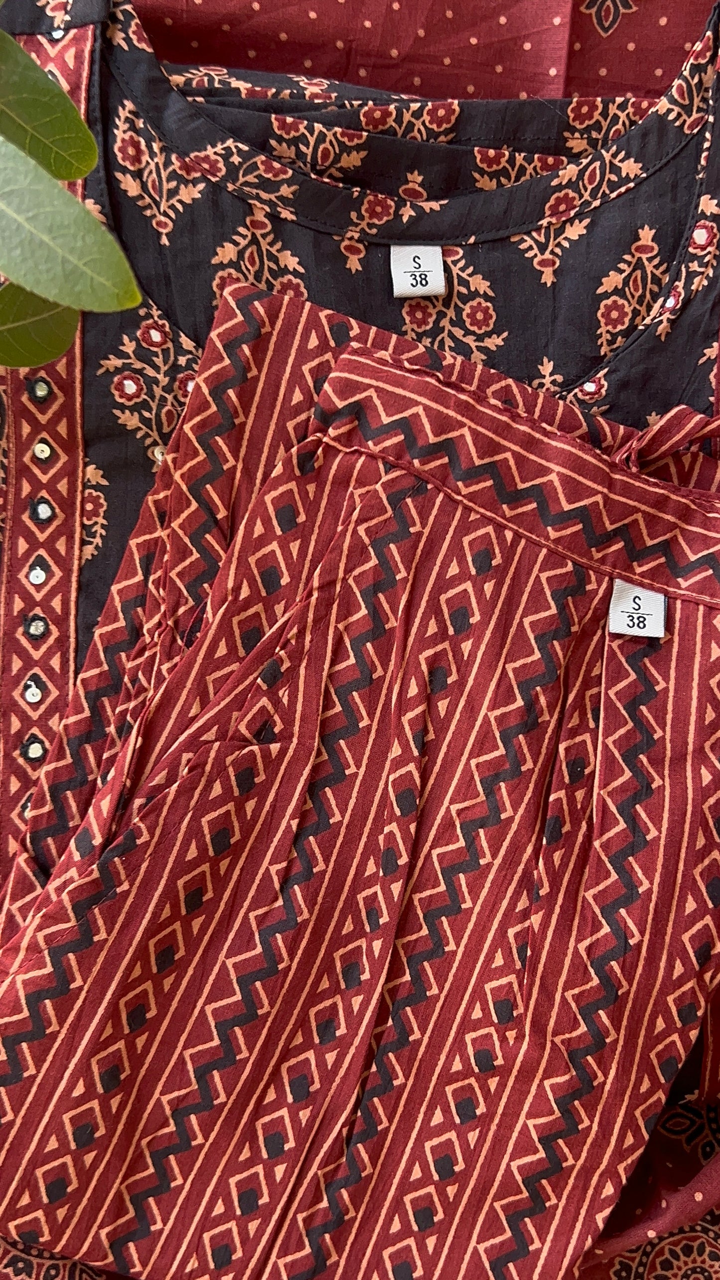 Pure Premium Black Butti Print Cotton kurta Set with Dupatta (38 to 52)