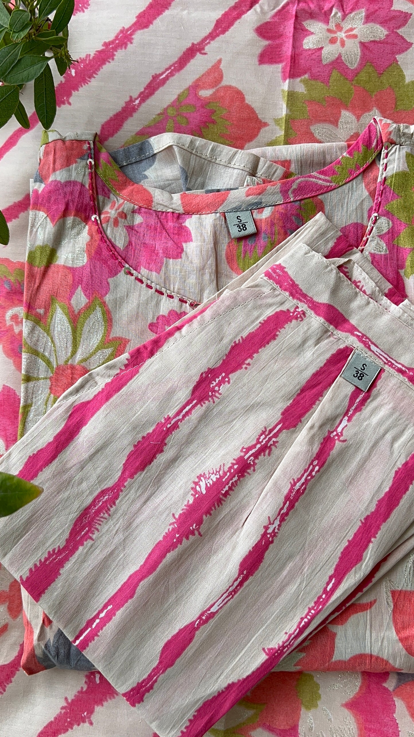 Pure Premium Pink A- Line kurta set with Dupatta(36 to 50)