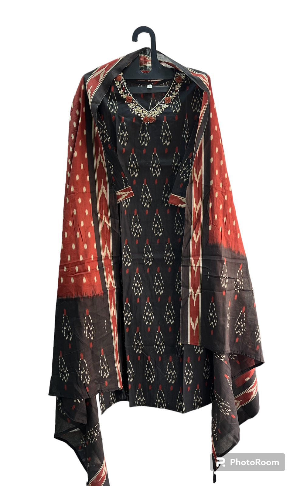Pure Premium Black kurta set with Dupatta (38 to 52)
