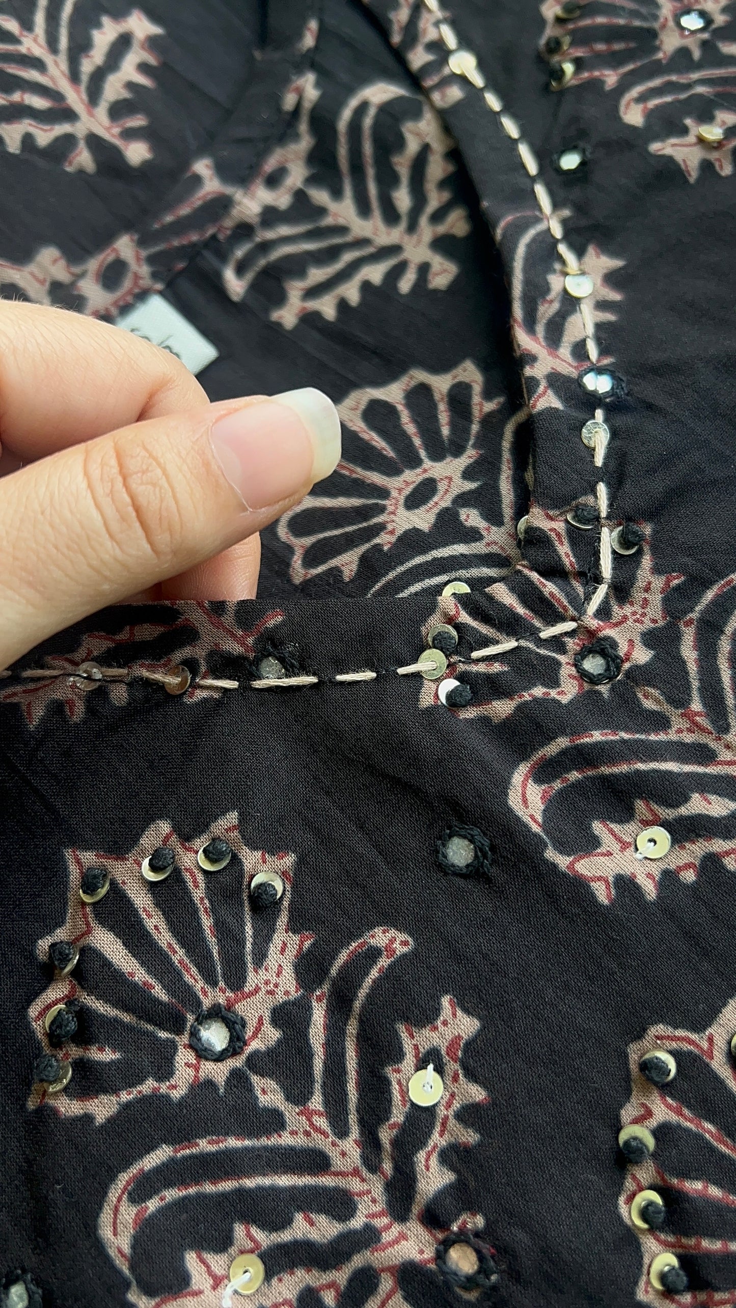 Pure Premium Black Cotton kurta set with Dupatta (38 to 52)