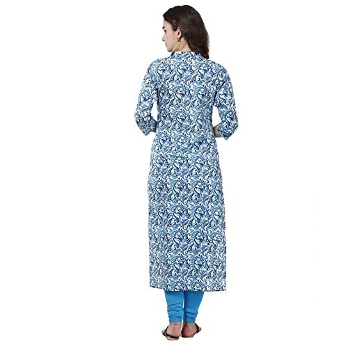 Straight blue kurta ki