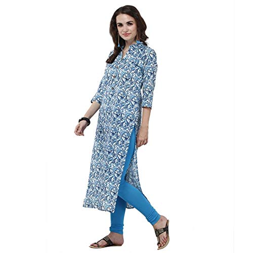 Straight blue kurta ki
