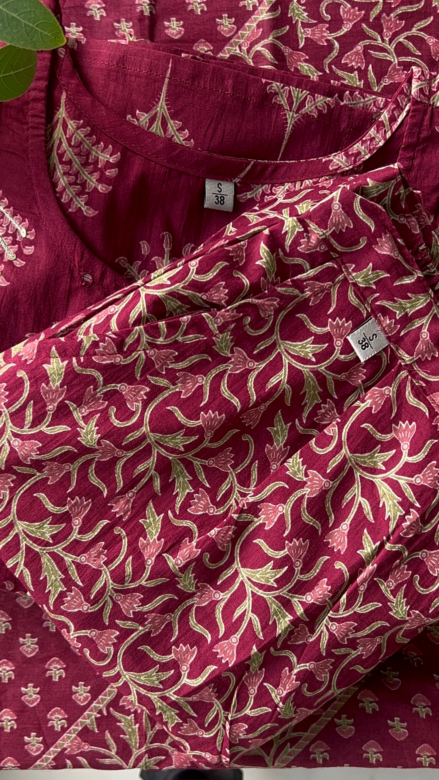 Pure Premium Maroon Straight Cotton Kurta Set with Dupatta (38 to 52)
