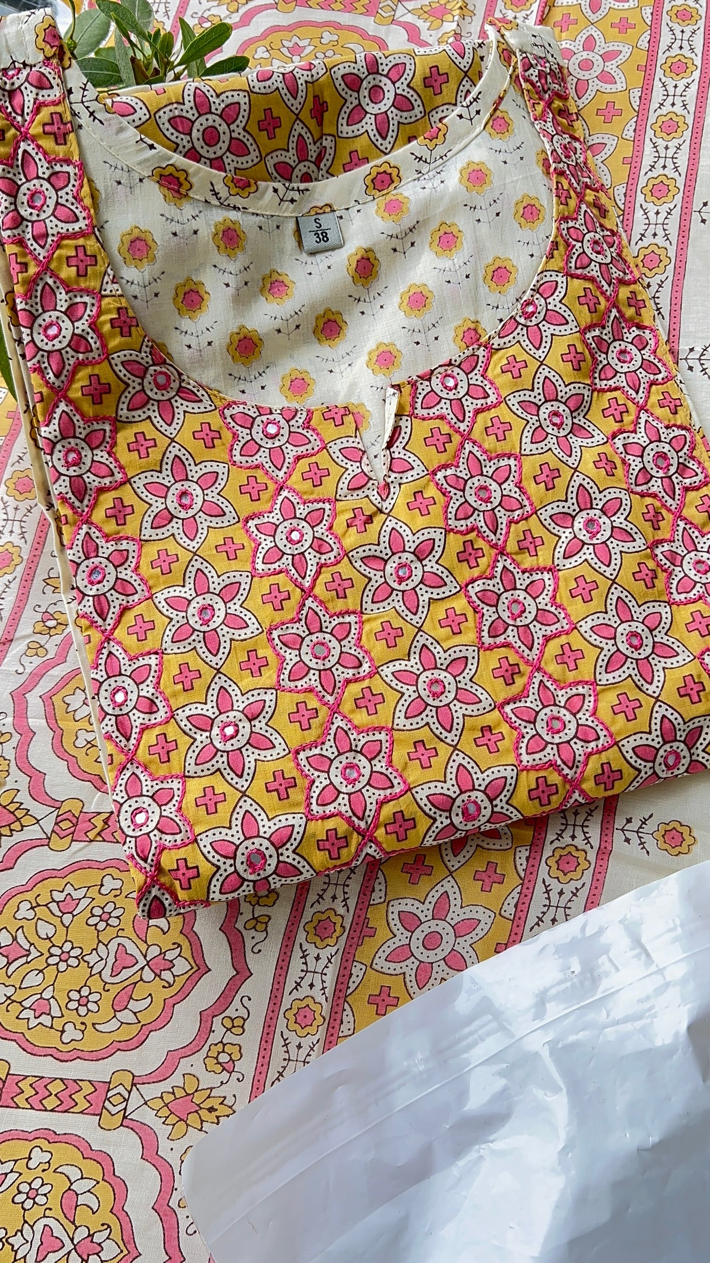 Pure Premium Lemon Cotton Kurta Set with Dupatta (38 to 52)