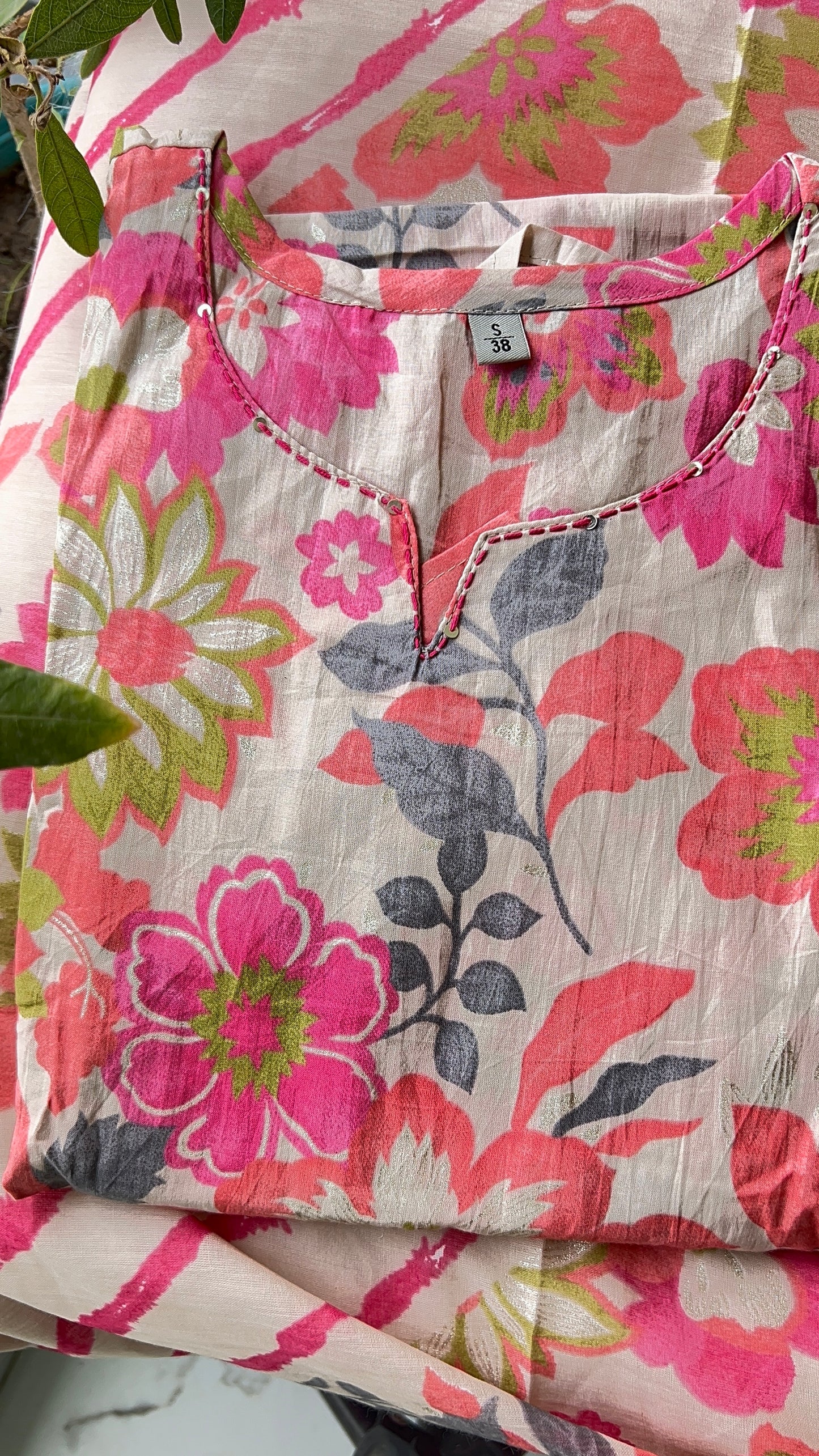 Pure Premium Pink A- Line kurta set with Dupatta(36 to 50)