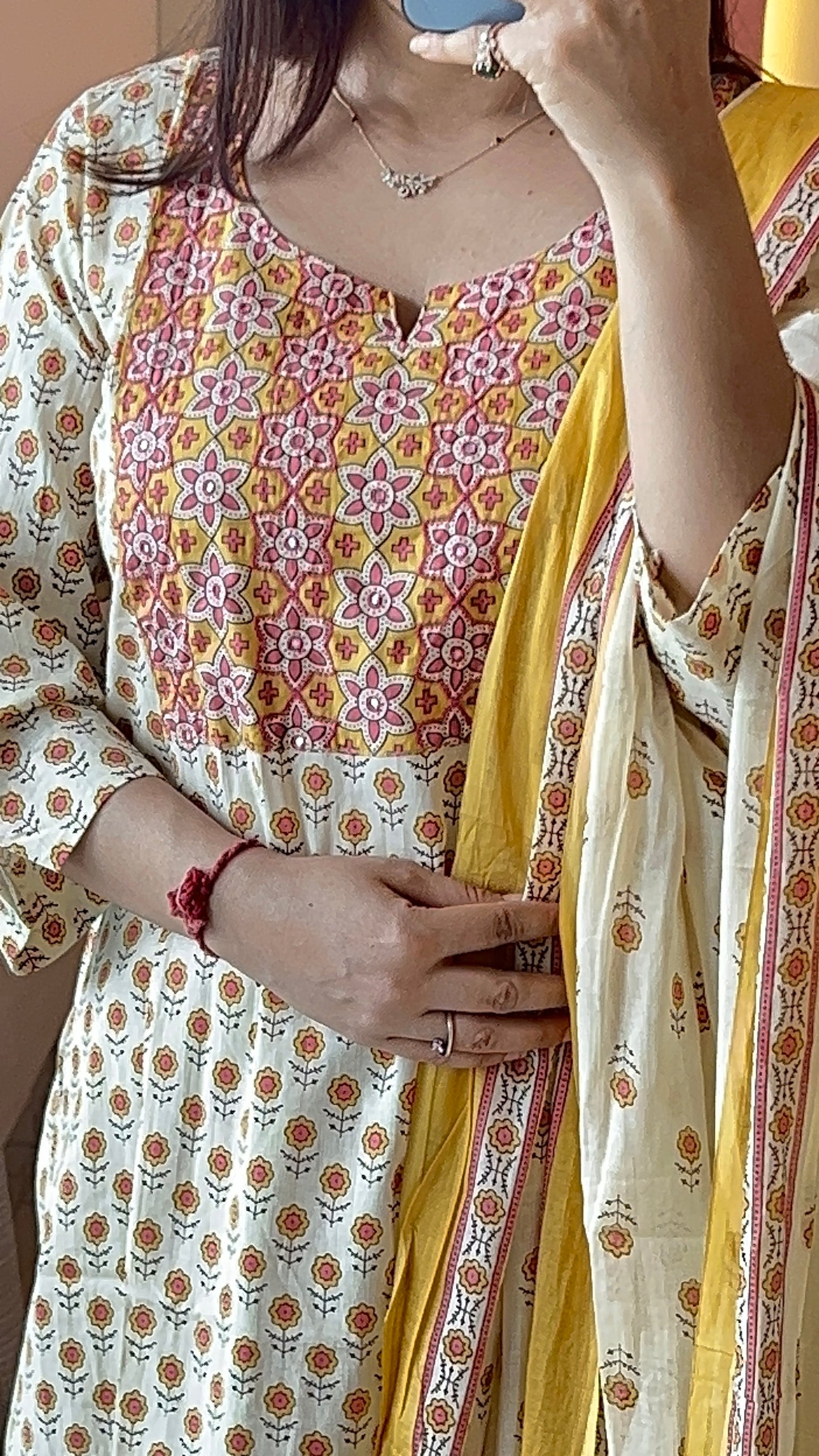 Pure Premium Lemon Cotton Kurta Set with Dupatta (38 to 52)