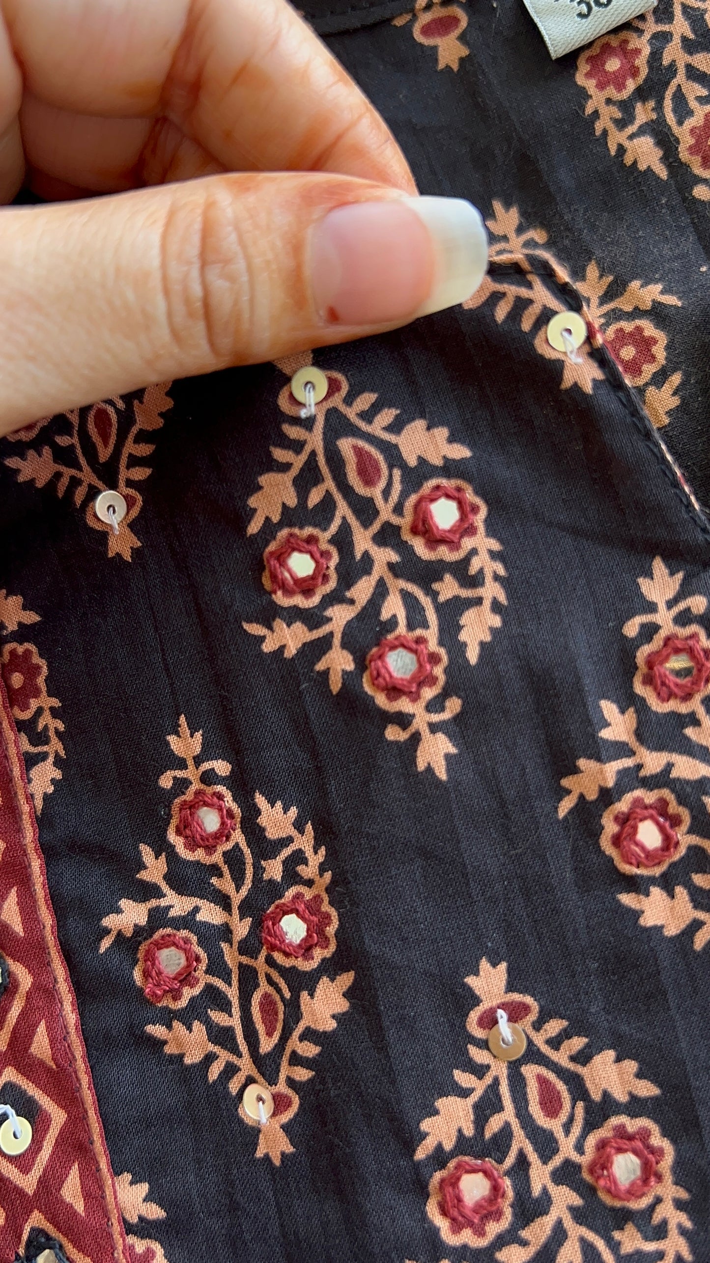 Pure Premium Black Butti Print Cotton kurta Set with Dupatta (38 to 52)