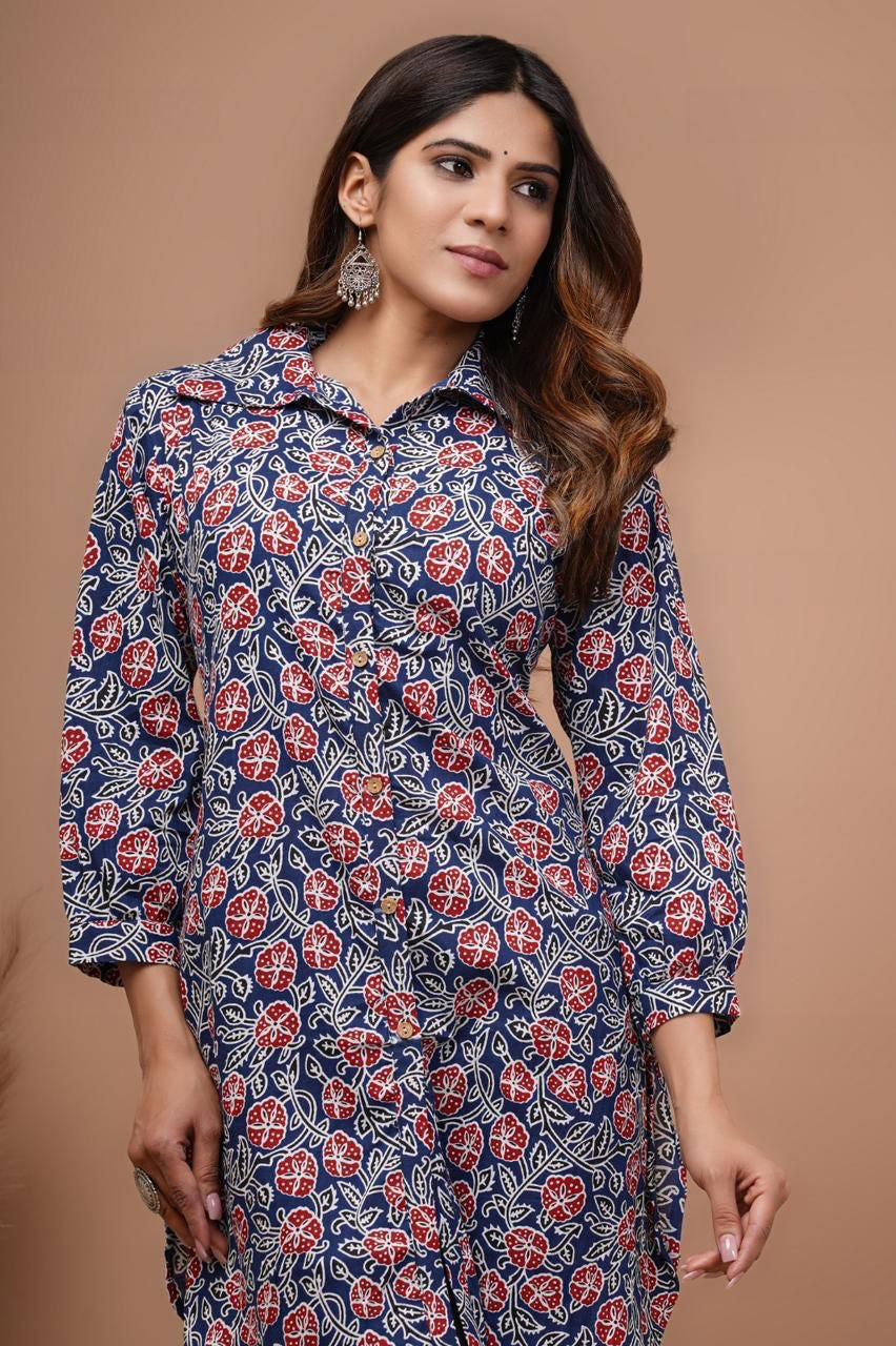 Jaipuri printed short kurti