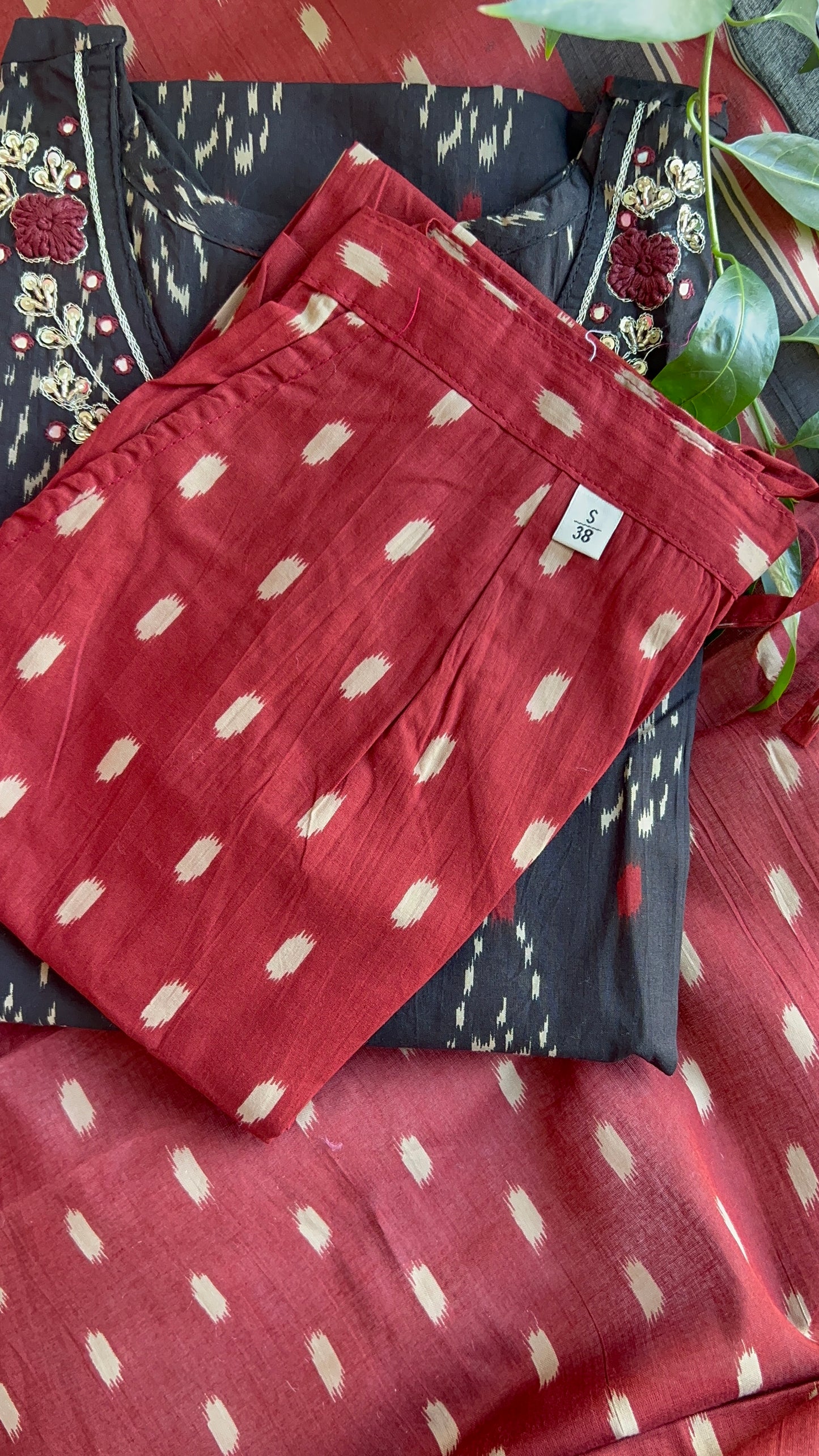 Pure Premium Black kurta set with Dupatta (38 to 52)