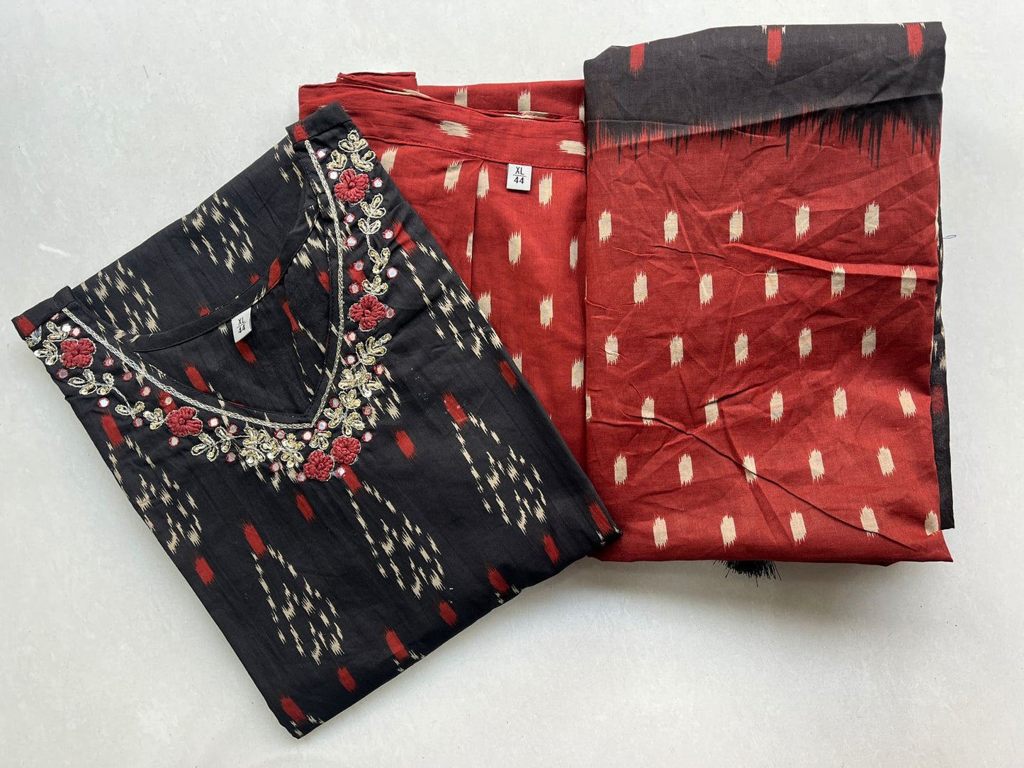 Pure Premium Black kurta set with Dupatta (38 to 52)