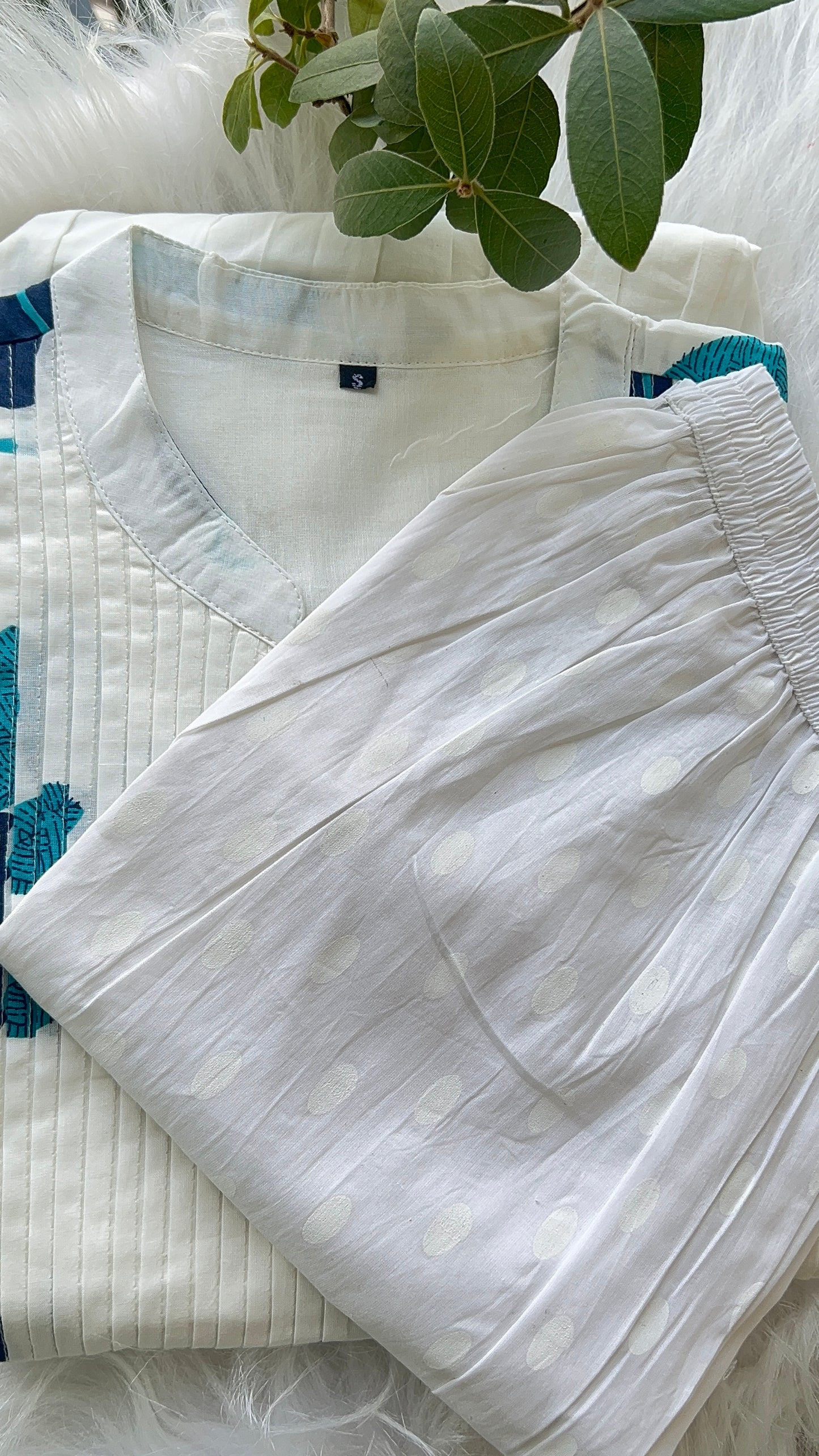 Pure Premium Off White cord set (38 to 46)