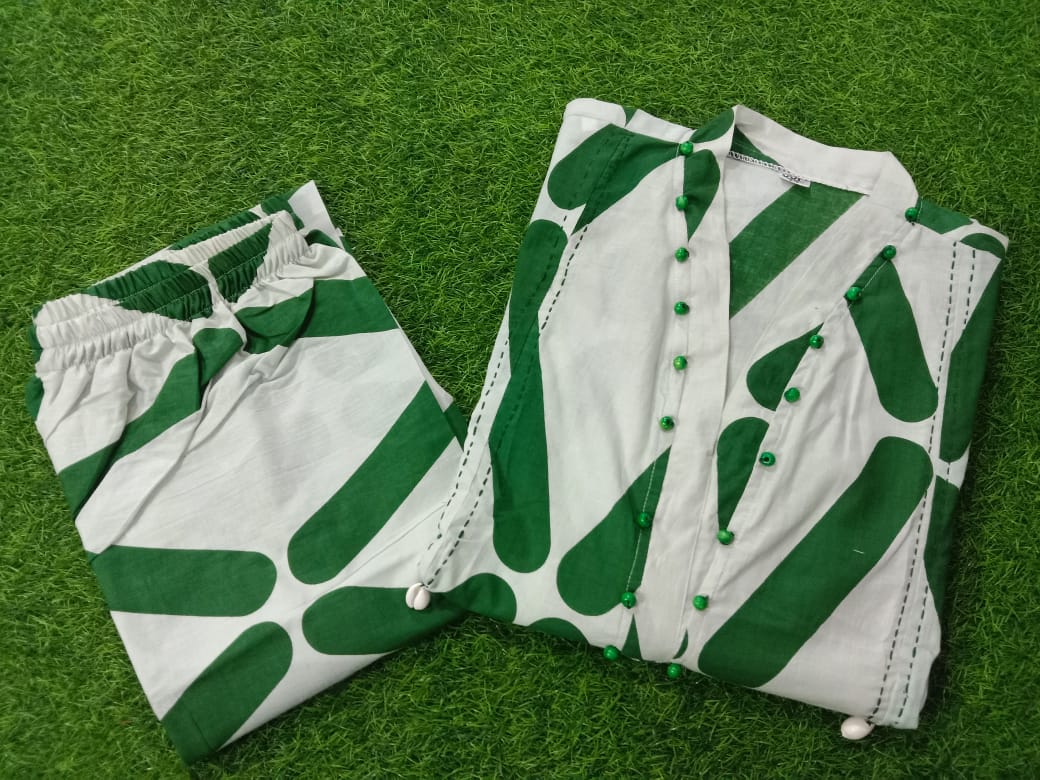 Green stripes Cor ord set