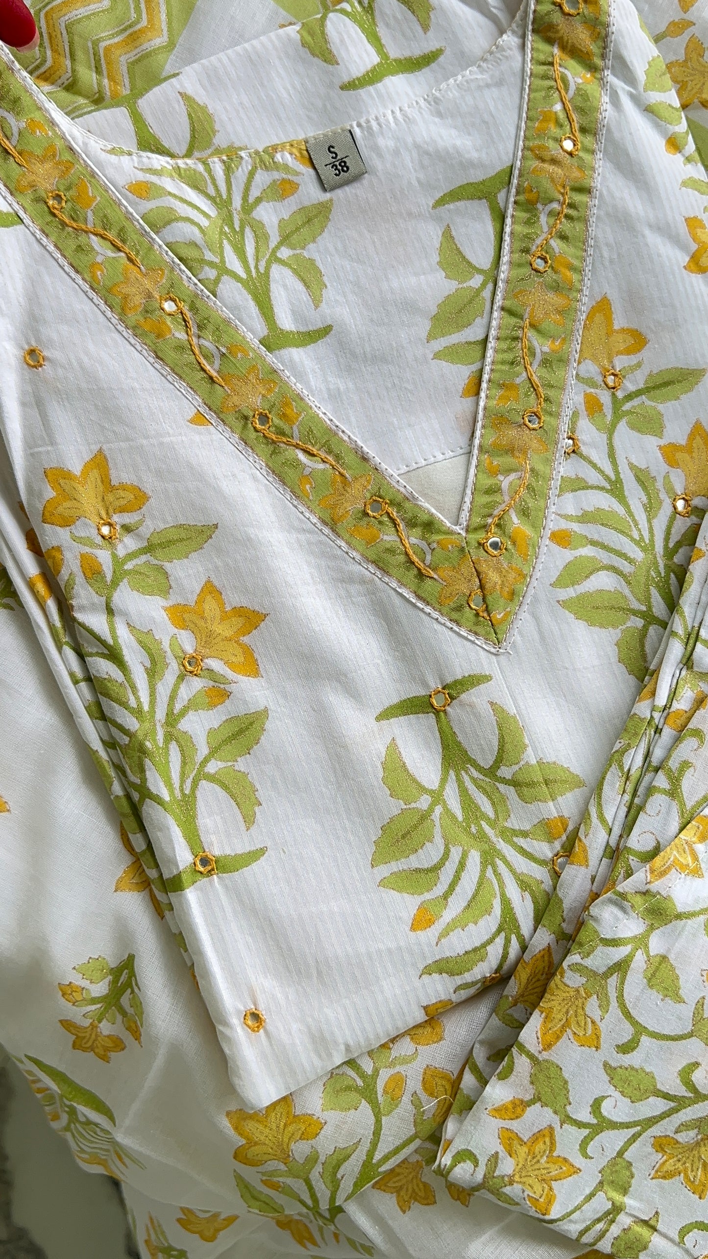 Pure Premium OFF WHITE Cotton Kurta Set with Dupatta (38 to 52)