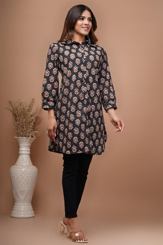 Black short kurti