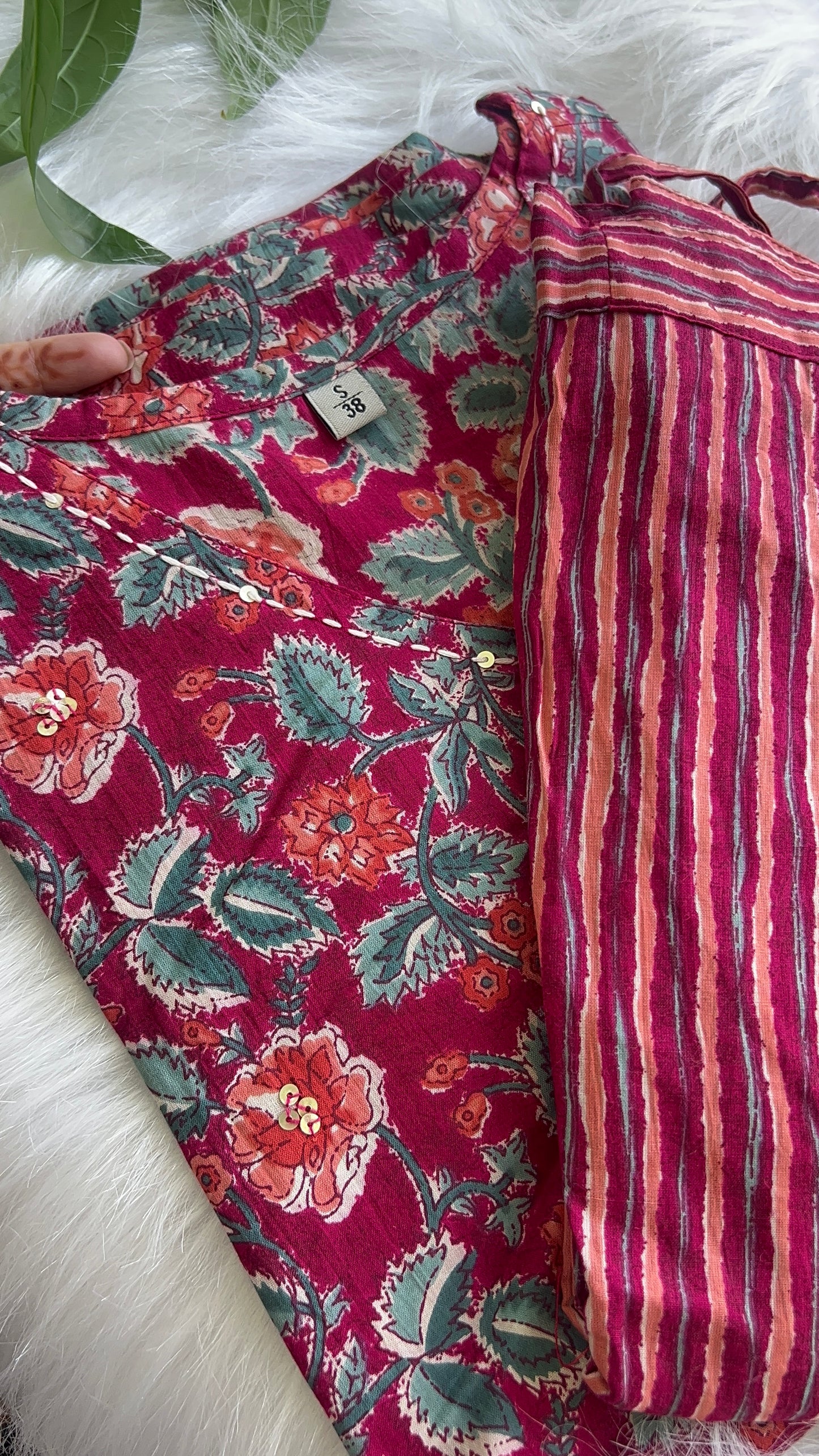 Pure Premium Pink Cotton Kurta Set with Dupatta (38 to 52)