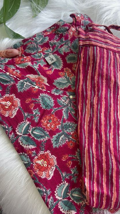 Pure Premium Pink Cotton Kurta Set with Dupatta (38 to 52)