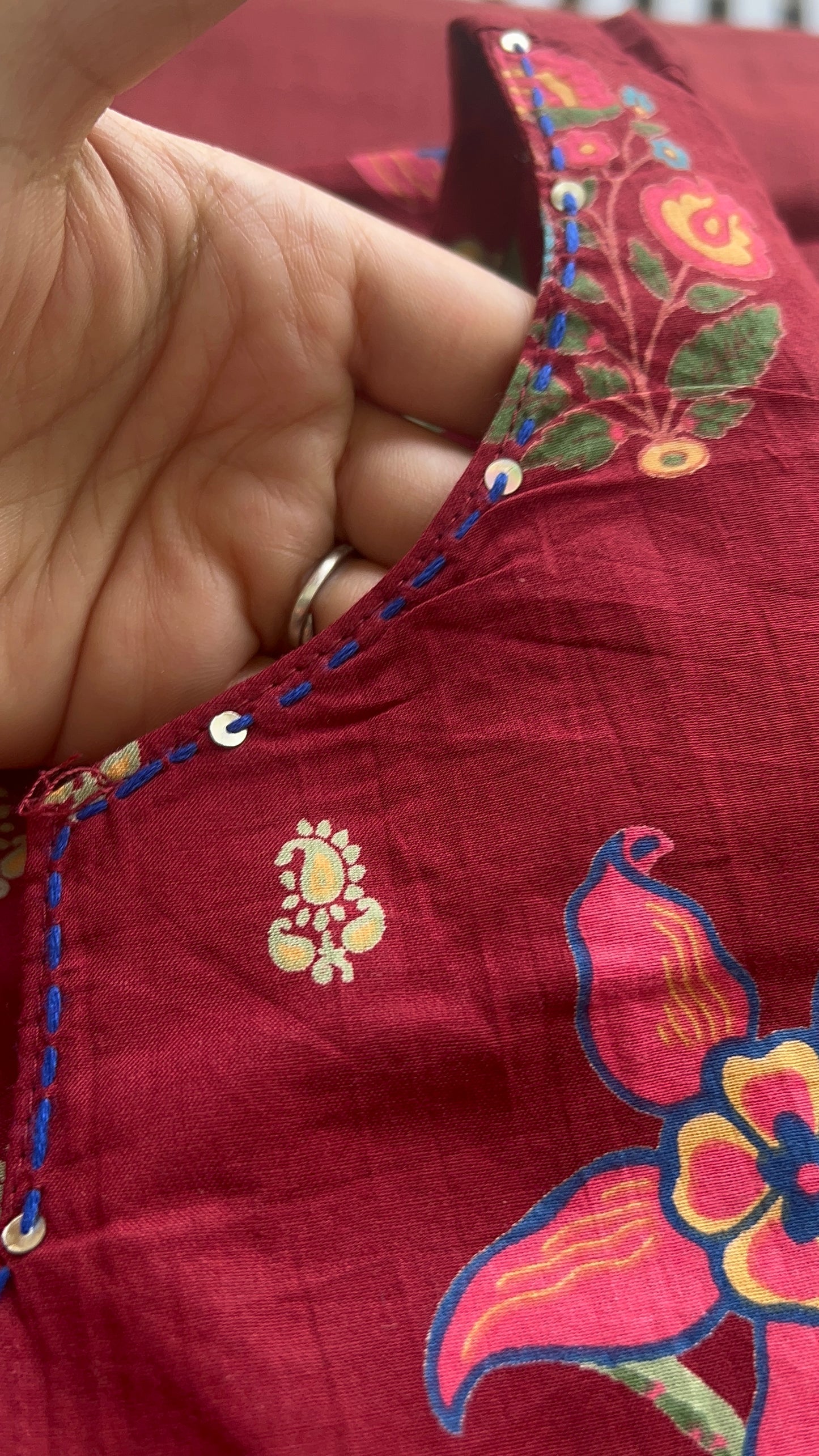 Women Maroon Aline Cotton kurta  Set with Dupatta (38 to 52)