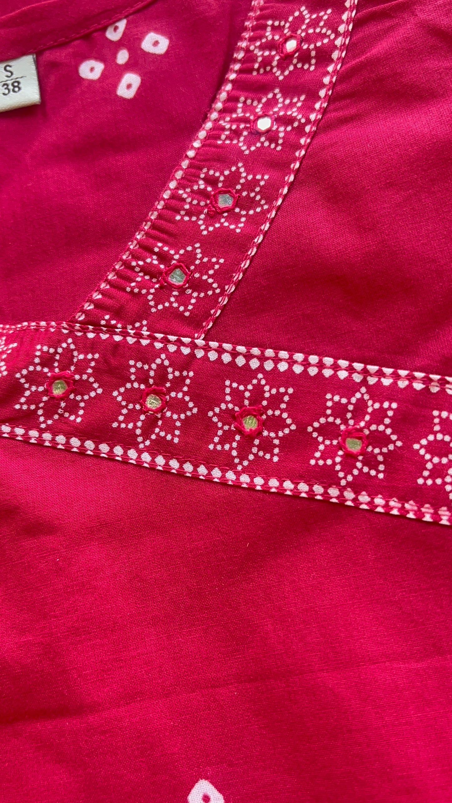 Women’s Dark Pink a cotton Kurta Set with Dupatta (38 to 46)