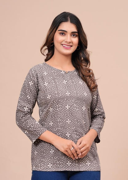 Grey Hand Block top