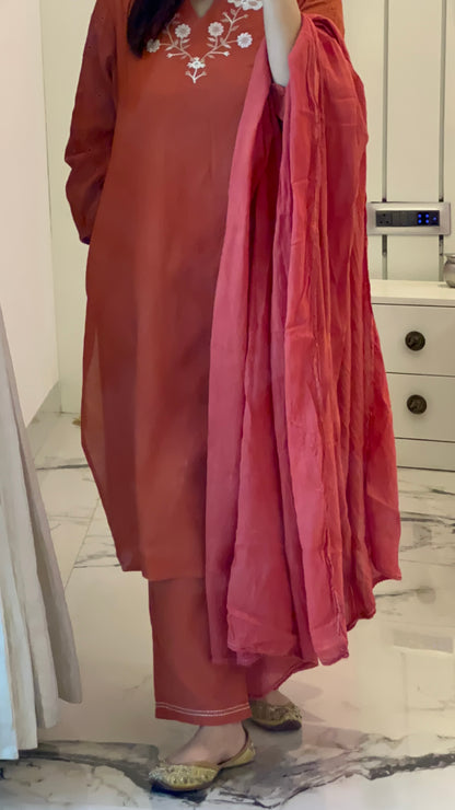 Pure Premium Cotton Kurta Set with Dupatta (38 to 46)