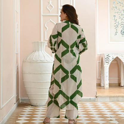 Green stripes Cor ord set