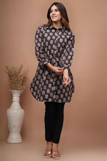 Black short kurti