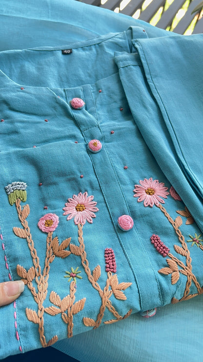 Pure Premium Aline kurta aset with dupatta (38 to 44)