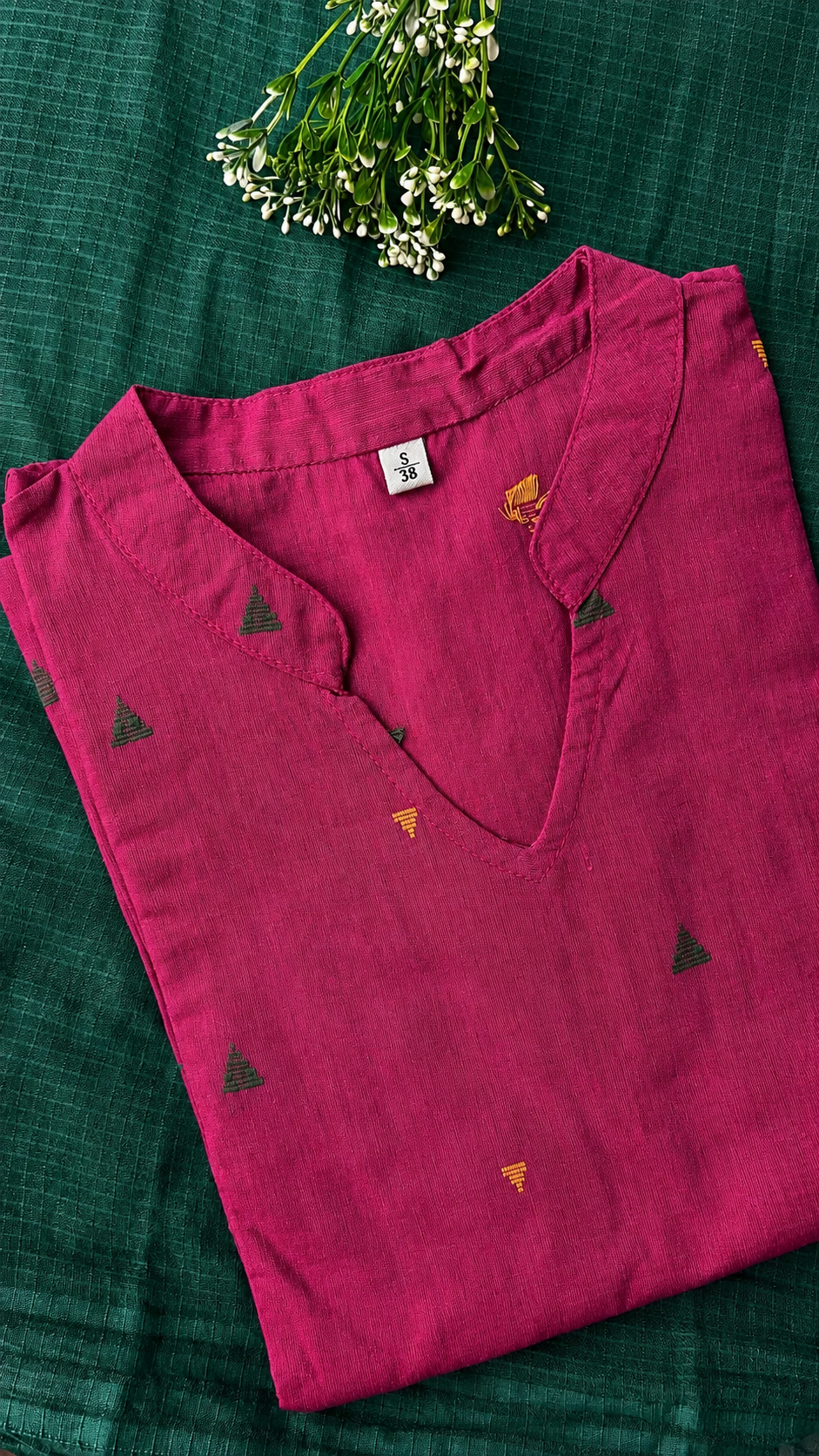 Women Wine Aline Cotton kurta Set with Dupatta (38 to 46)