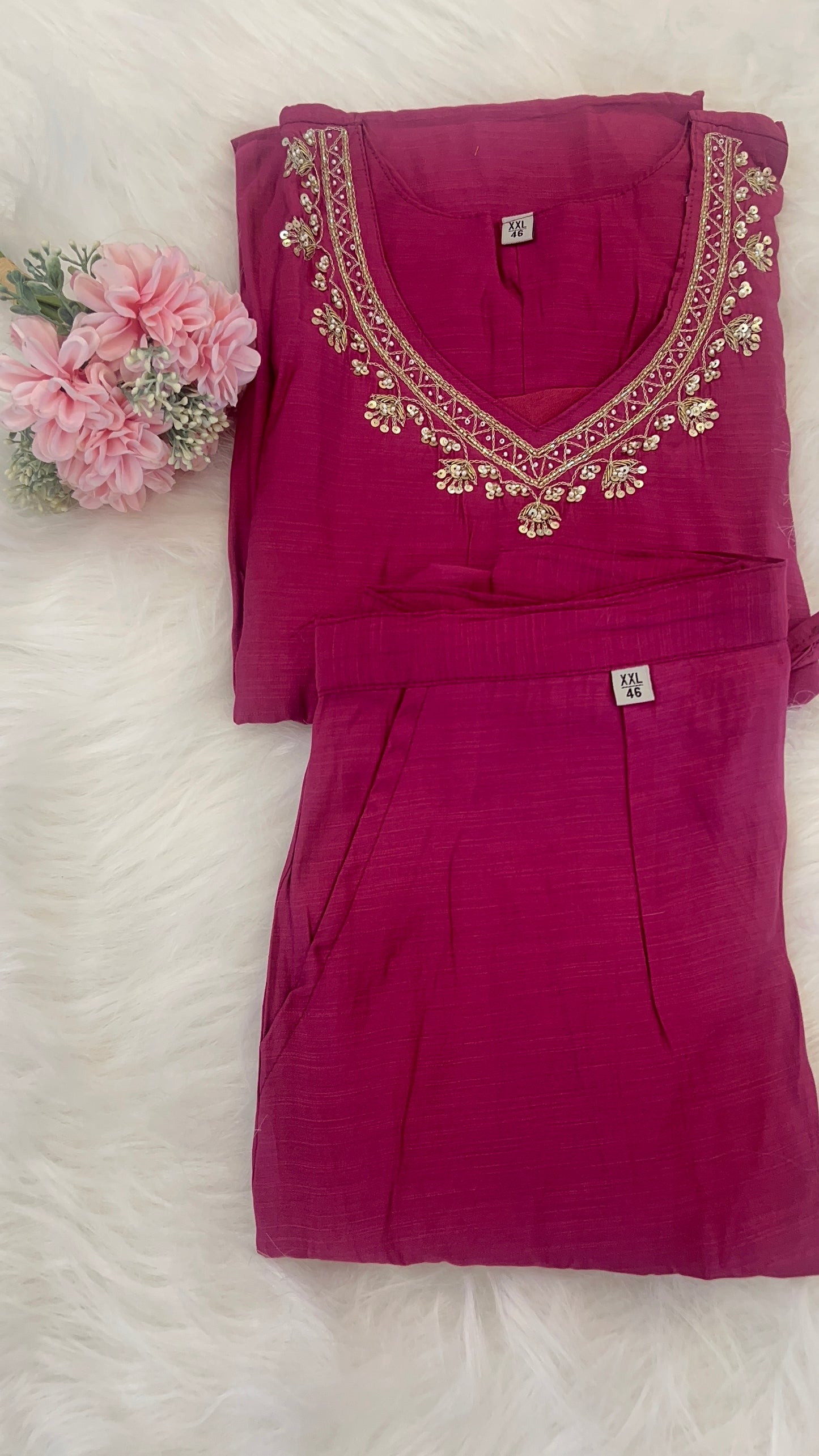 Pure Premium Slub Slik kurta set