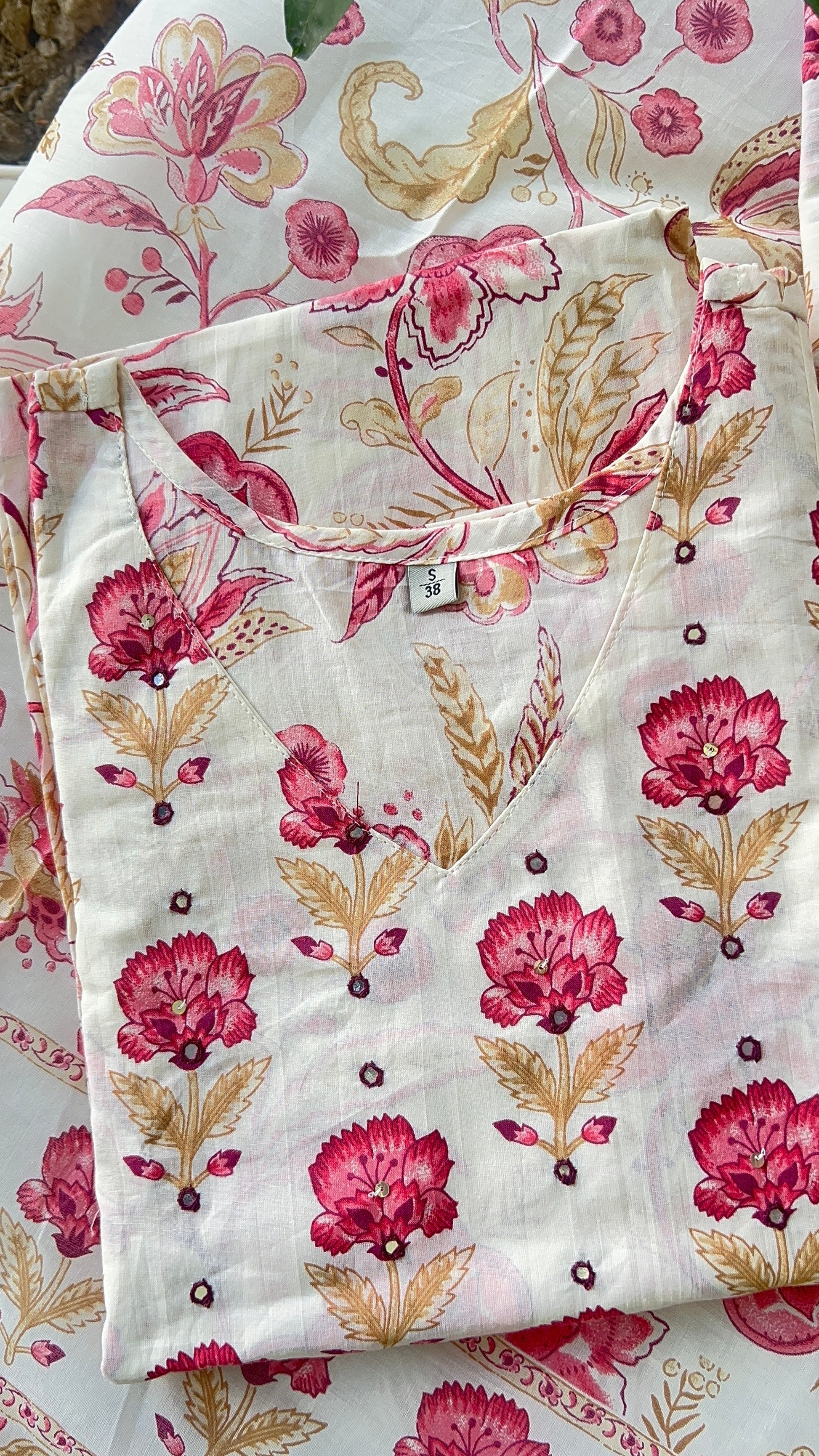 Women Off White Aline Cotton Kurta set with Dupatta | 38 to 52| daily wear