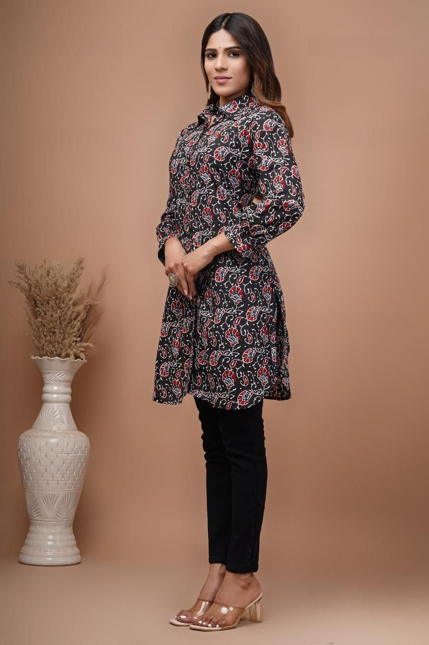 Black kalamkari Top