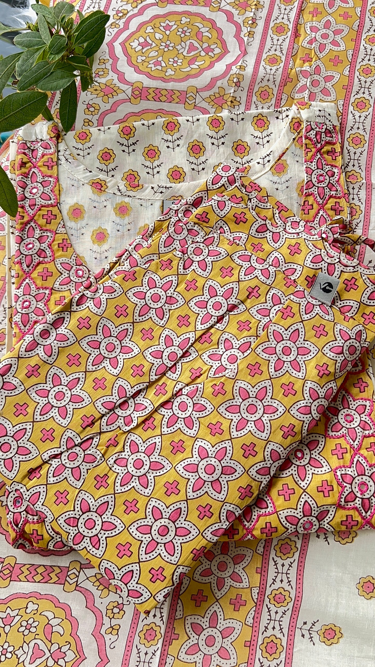 Pure Premium Lemon Cotton Kurta Set with Dupatta (38 to 52)