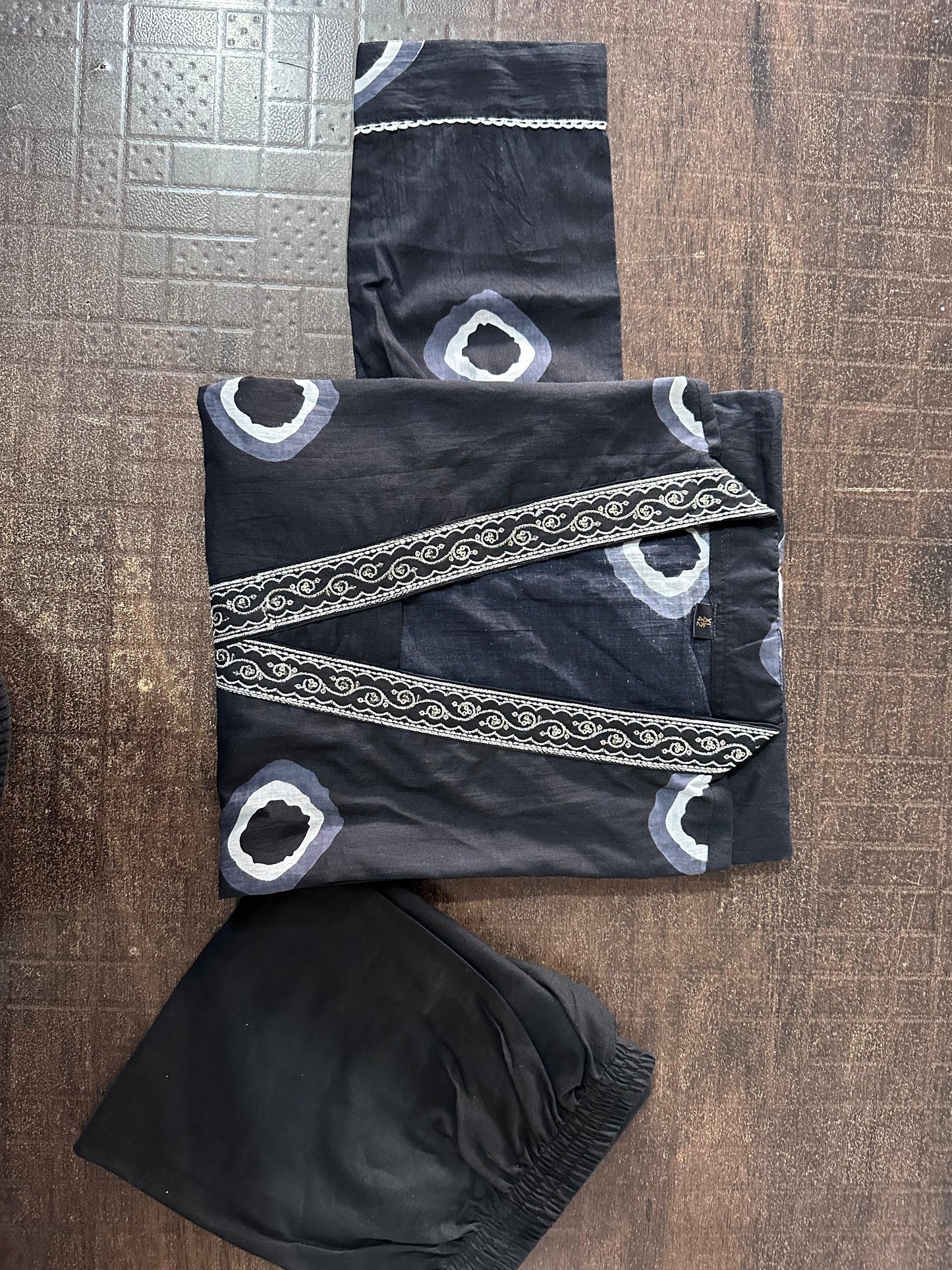 Black Aline kurta set